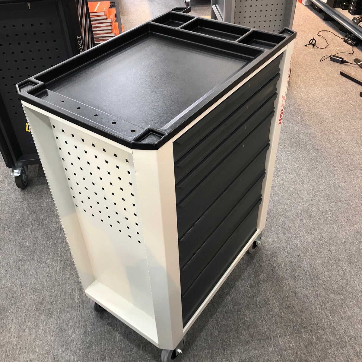 かん15BOX Tủ Đựng Dụng Cụ Có Bánh Xe 7 Ngăn Kéo Holex - Nhập Khẩu Từ Đức