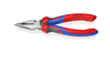 Kìm Đa Năng Mũi Thon Needle-Nose Combination Knipex 08 22 185 Lưỡi Cắt 61HRC (Mới 2023)