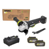 Máy mài góc dùng pin 20V Worx WU835  công tắc bóp  (2 pin 4Ah & 1 Sạc)