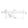 Mũi khoan làm mát bên trong Mitsubishi MVS1970X03S200 DP1020, 19.70mm