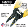 Kìm tuốt và cắt dây KLEIN TOOLS 11045 - dây cứng 10-18 AWG