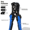 Kìm tuốt và cắt dây tự điều chỉnh KLEIN TOOLS 11061