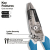 Kìm tuốt và cắt dây điện mỏng KLEIN TOOLS 12075 - cán thẳng