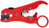 KNIPEX® DỤNG CỤ TUỐT DÂY 16 60 06 SB CHO CÁP ĐỒNG TRỤC VÀ CÁP DỮ LIỆU