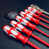 6-PIECE INSULATED STAINLESS STEEL SCREWDRIVER SET 1000V WERA 3160 i/7 WITH ELECTRICAL TEST SCREWDRIVER AND HOLDER 05022728001 L60020 1798