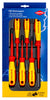 KNIPEX® 00 20 12 V04 BỘ TUỐC NƠ VÍT VDE ĐẦU DẸP / PHILLIPS® / POZIDRIV® 6 CHI TIẾT