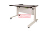 CSPS electric height adjustable desk 117cm long white