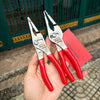 Kìm mũi nhọn Snap-On LN46ACF, Talon Grip, 7 inch, đỏ