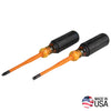 Bộ 2 tua vít cách điện thân slim - 33732INS - Klein Tools