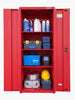 CSPS tool cabinet Length 76cm Width 45cm Height 181cm 2 doors - 3 partitions black - red