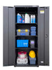 CSPS tool cabinet Length 76cm Width 45cm Height 181cm 2 doors - 3 partitions black - red