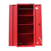 CSPS tool cabinet Length 76cm Width 45cm Height 181cm 2 doors - 3 partitions black - red