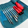 10-PIECE SCREWDRIVER SET IN BLUE ROLL BAG PB SWISS TOOLS PB 8218.PE