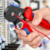 KNIPEX® KÌM BẤM COS TỰ ĐIỀU CHỈNH 97 53 14 CHO ĐẦU COS PIN VỚI NGÕ VÀO BÊN HÔNG