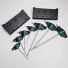 SET OF 7 WERA 467/7 TORX® HF ROSEBARS WITH MOUNTING BRACKET 05023452001 