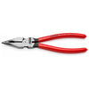 Kìm Đa Năng Mũi Thon Needle-Nose Combination Knipex 08 21 185 Lưỡi Cắt 61HRC (Mới 2023)