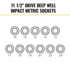 Bộ đầu tuýp impact sâu KLEIN TOOLS 65111IMPCTM - KNECT, đầu 1/2 inch, 14 chi tiết