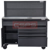 CSPS 132cm tool cabinet Stainless steel table top - 05 drawers 1 small door 2 compartments (black)