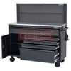CSPS 132cm tool cabinet Stainless steel table top - 05 drawers 1 small door 2 compartments (black)