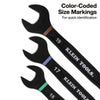 Bộ cờ lê vòng miệng có khóa trượt KLEIN TOOLS 69508M - hệ mét, 8 chi tiết