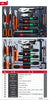 TỦ DỤNG CỤ ÔTÔ DT AUTO TOOLS AU890: 8 ngăn, 500 chi tiết dụng cụ.