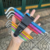 BỘ LỤC GIÁC THÉP KHÔNG RỈ NHIỀU MÀU SẮC WERA 3950/9 HEX-PLUS 9 CÂY 05022699001  có bi giữ chống rơi ốc