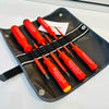 VDE STANDARD INSULATED SCREWDRIVER SET IN HIGH-QUALITY CLOTH BAG PB SWISS TOOLS PB 5542 SU GY
