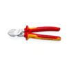 KNIPEX 200MM 74 06 200 CHROME PLATED, INSULATED DIAGONAL CUTTING PLIERS 