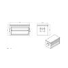 Hộp đựng dụng cụ MINI TOOL BOX CSPS 27cm màu xanh pastel có nắp VNMTL02702BL21