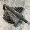 BỘ LỤC GIÁC NGẮN CHỮ L HOLEX 9 CÂY ĐÀU PHẲNG THÂN PHỦ ĐEN
