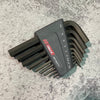 BỘ LỤC GIÁC NGẮN CHỮ L HOLEX 9 CÂY ĐÀU PHẲNG THÂN PHỦ ĐEN