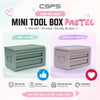 Hộp đựng dụng cụ MINI TOOL BOX CSPS 27cm màu xanh pastel có nắp VNMTL02702BL21