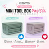 Hộp đựng dụng cụ MINI TOOL BOX CSPS 27cm màu hồng pastel có nắp VNMTL02702BH21