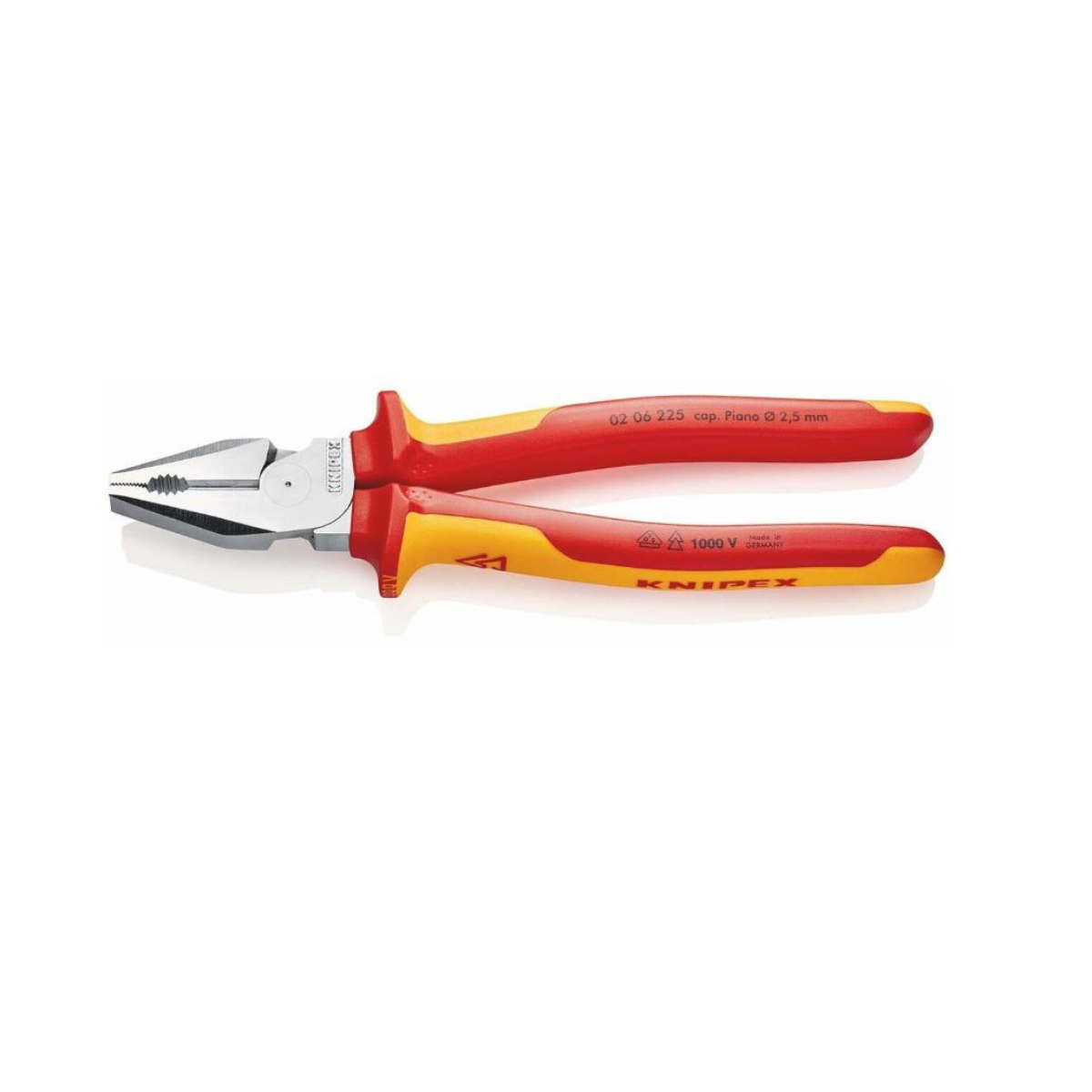 KÌM ĐA NĂNG MẠ CROM, CÁCH ĐIỆN KNIPEX DÀI 225MM 02 06 225
