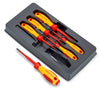 KNIPEX® 00 20 12 V03 BỘ TUỐC NƠ VÍT VDE ĐẦU PHILLIPS® / POZIDRIV® 6 CHI TIẾT