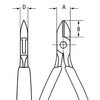 KNIPEX® KÌM CẮT LINH KIỆN ĐIỆN TỬ 77 32 120 H VỚI LƯỠI CẮT CARBIDE