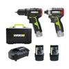 Combo Máy khoan và máy vặn vít dùng pin 12V Worx WU920X