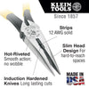 Kìm mũi nhọn cắt chéo và tuốt dây KLEIN TOOLS D203-8N - 8 inch