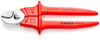KNIPEX® KÉO CẮT CÁP TAY CẦM BỌC NHỰA ĐÚP KNIPEX 95 06 230