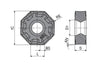 Mảnh phay OAKU 060508SR-M50 CTPP235