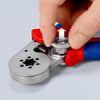KNIPEX® KÌM BẤM COS TỰ ĐIỀU CHỈNH 97 55 14 CHO ĐẦU COS PIN VỚI NGÕ VÀO BÊN HÔNG