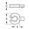 Đầu cờ lê vòng hở, chiều rộng giữa hai mặt phẳng: 11mm 657920 11