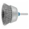 Bàn chải cốc TBU, đường kính 70 mm, cán đường kính 6 mm, dây thép không gỉ đường kính 0.20
