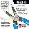 Kìm tuốt, cắt và bấm cos Klein-Kurve KLEIN TOOLS K12065CR - 8-20 AWG