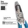 Kìm tuốt và cắt dây thép mỏng KLEIN TOOLS K12075