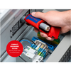 Dụng cụ tuốt cáp đa năng ErgoStrip XL KNIPEX 16 95 11, cáp tròn ⌀12–28 mm