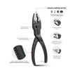 Kìm kẹp TwinGrip XS KNIPEX 82 00 100, tháo ốc vít mòn, kẹp trước và cạnh, dài 100 mm