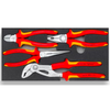 Bộ kìm cách điện VDE Chrom II trong khay xốp KNIPEX 00 20 01 V21, 4 chi tiết