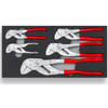 Bộ kìm cờ lê trong khay xốp KNIPEX 00 20 01 V24, 5 chi tiết, 100–250 mm