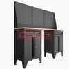 Tủ dụng cụ CSPS dài 183cm Rộng 41cm - 2 tủ - 02 học kéo chân cố định màu đen